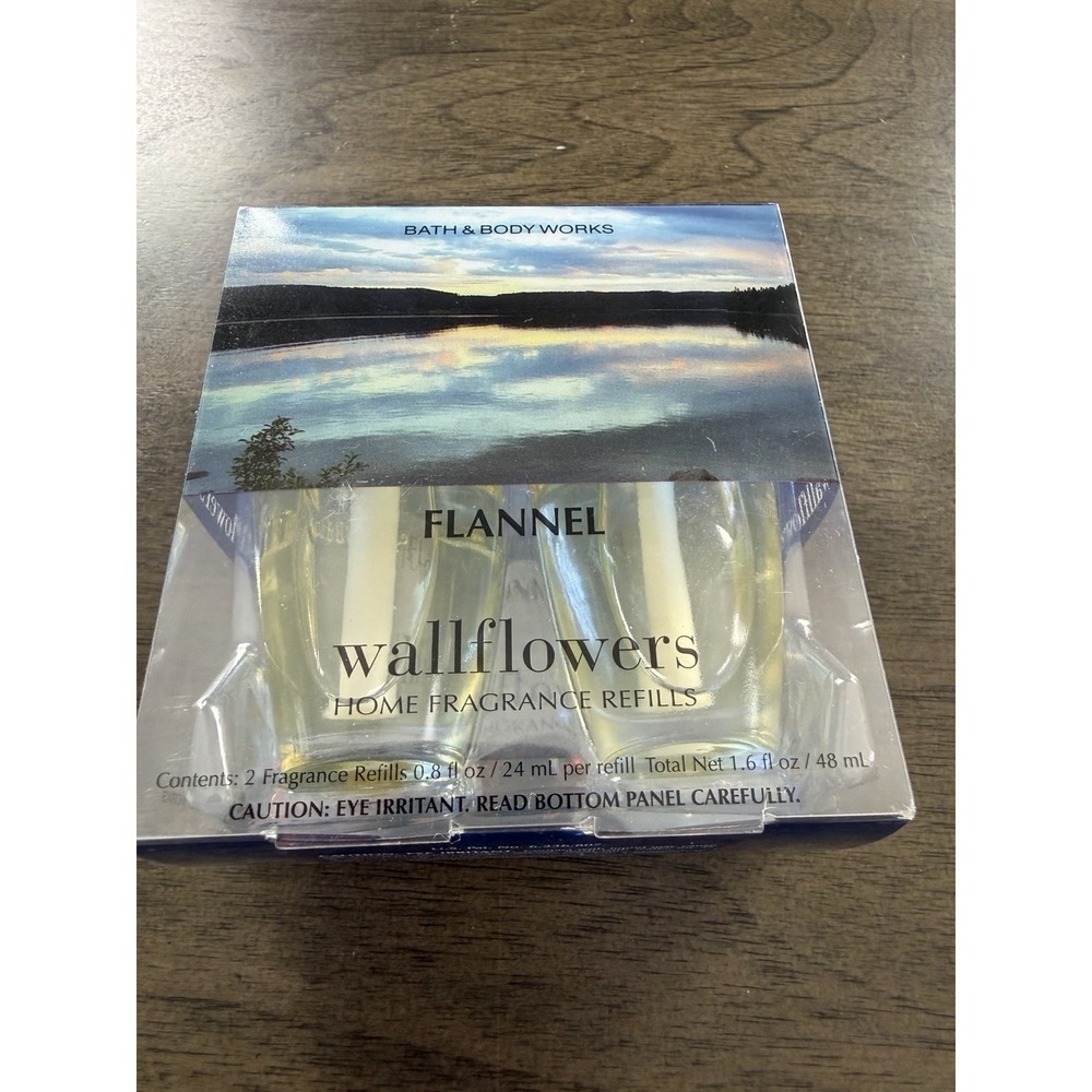 NEW Bath and Body Works Flannel Wallflower Fragrance Refills One‎ Box of Two